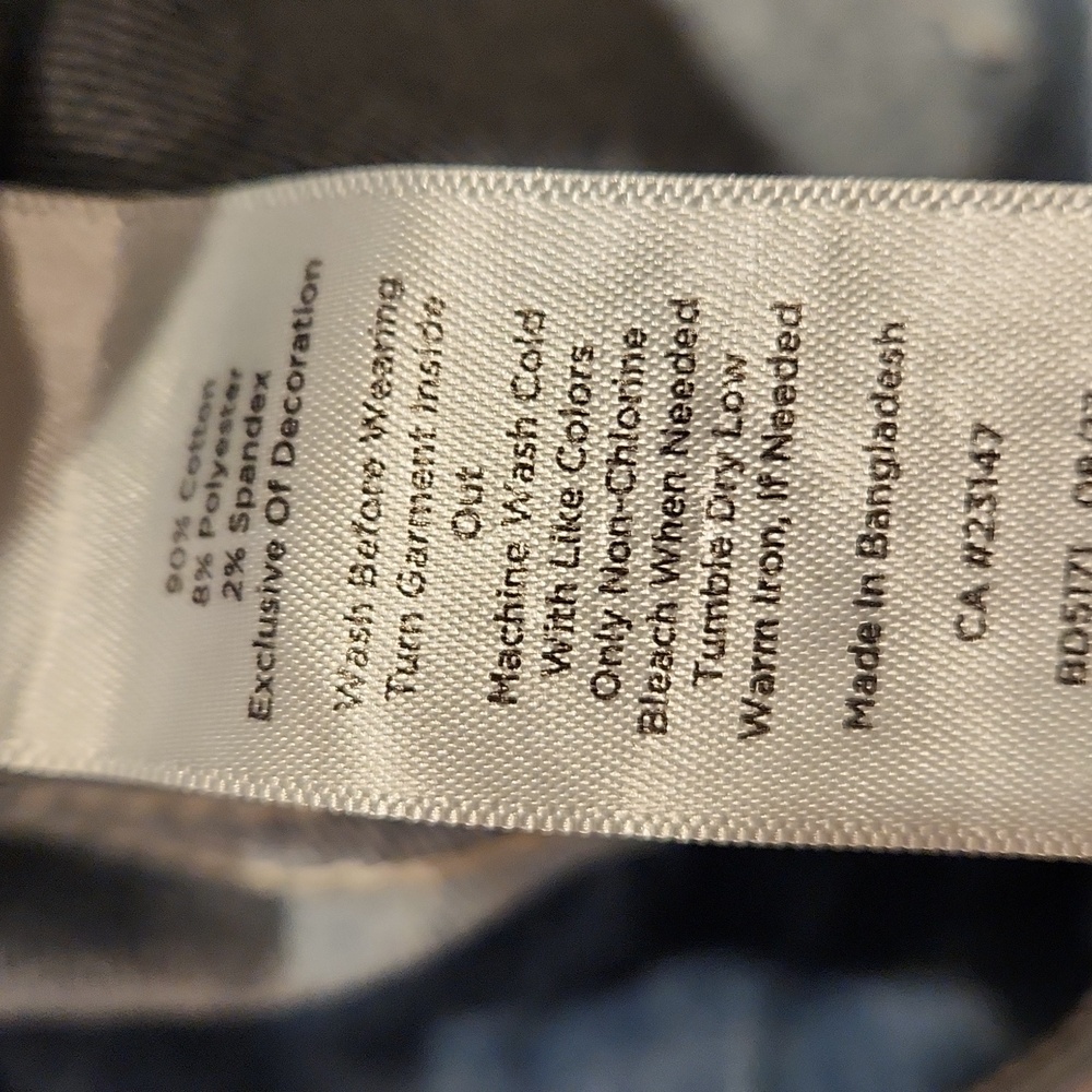 ❤️ TALBOTS HIGH RISE STRAIGHT CROP EMBROIDERED JEANS, 10 (30) - Picture 5 of 7